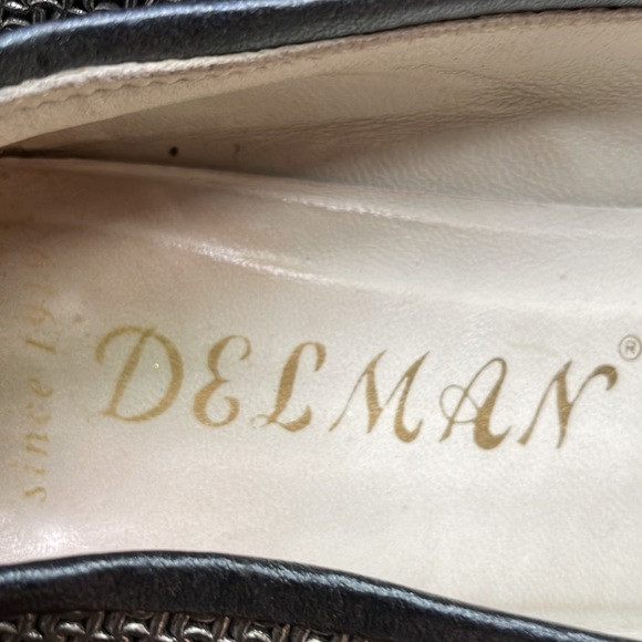 Metallic Mesh Delman Shoes - Picture 3 of 9